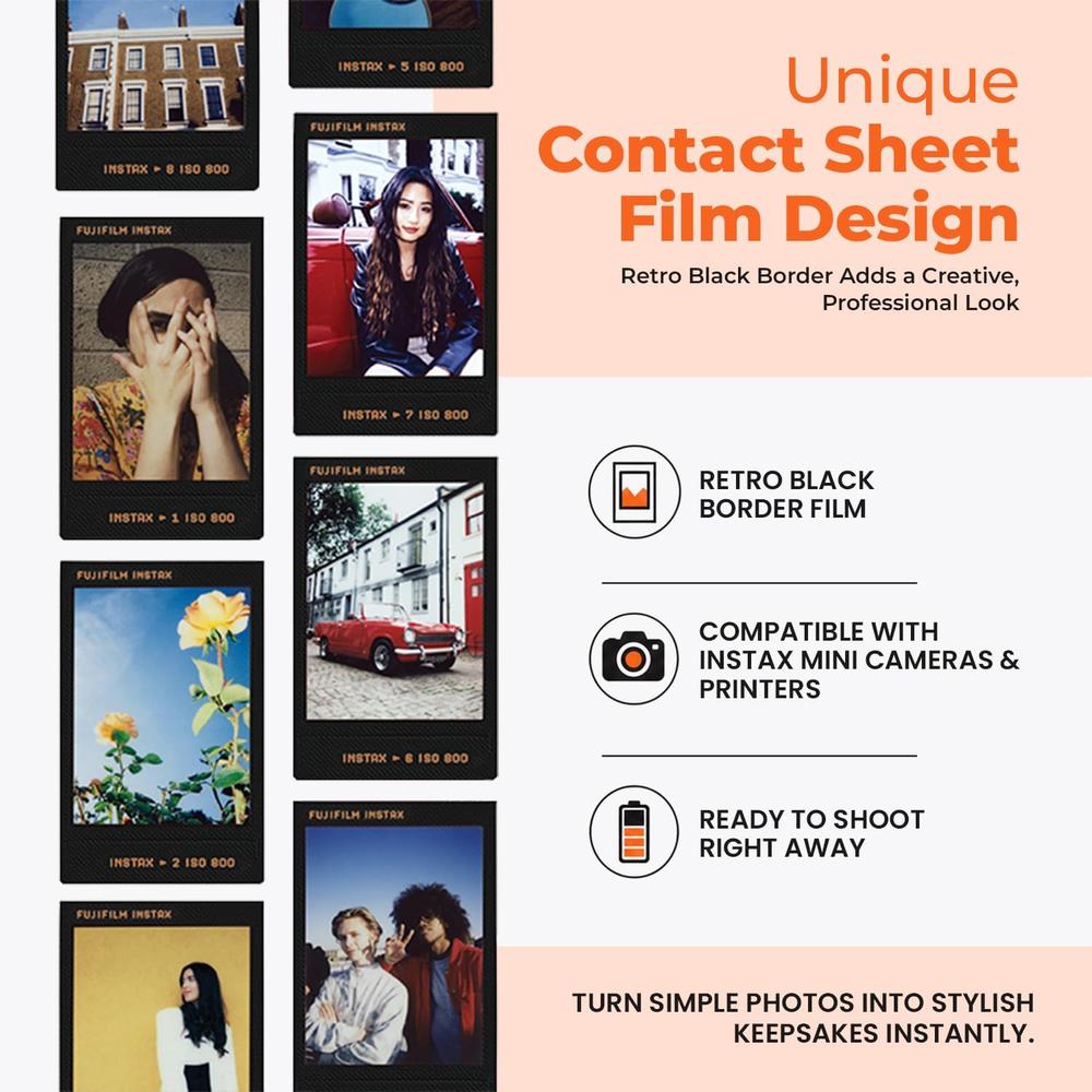 PELÍCULA INSTANTÁNEA FUJIFILM INSTAX MINI CONTACT SHEET + BATERÍAS AA - SET 2 PZS - 3
