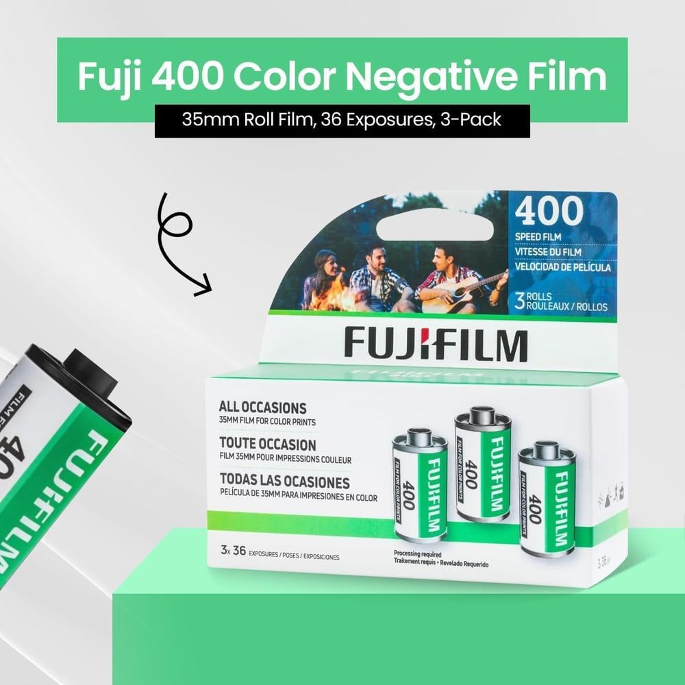 PELÍCULA FOTOGRÁFICA FUJIFILM FUJICOLOR 400 ISO 35MM - PACK 1 ROLLO - 4