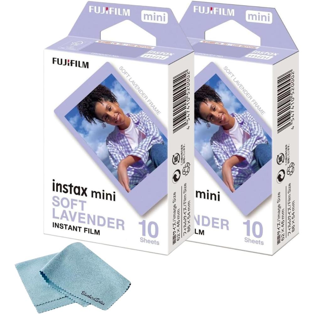 PELÍCULA INSTANTÁNEA FUJIFILM INSTAX MINI SOFT LAVENDER - PACK 20 HOJAS - 1
