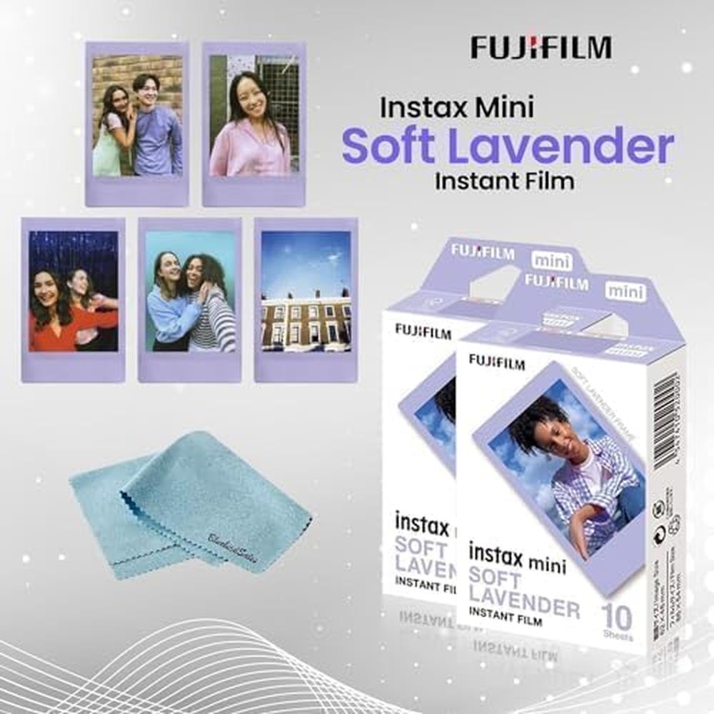 PELÍCULA INSTANTÁNEA FUJIFILM INSTAX MINI SOFT LAVENDER - PACK 20 HOJAS - 2
