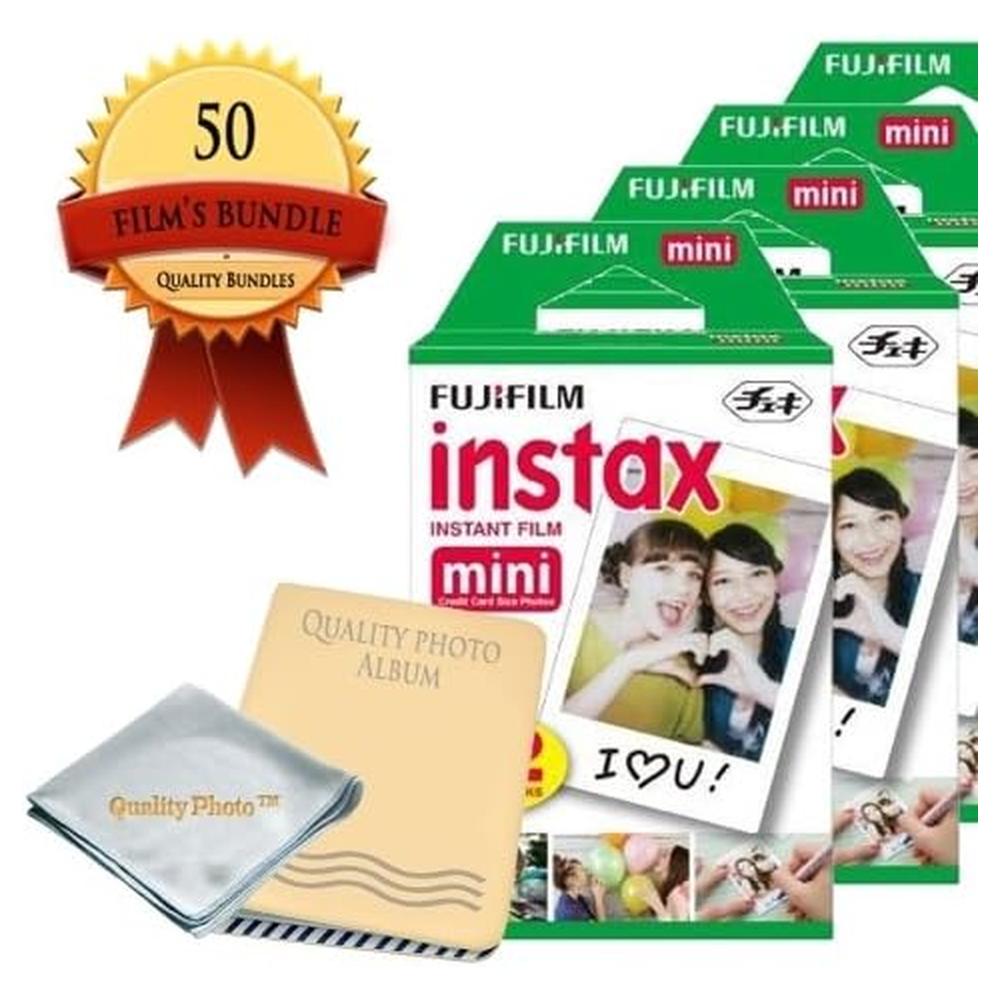 PELÍCULA INSTANTÁNEA FUJIFILM INSTAX MINI + ÁLBUM DE FOTOS - PACK 50 HOJAS - 2