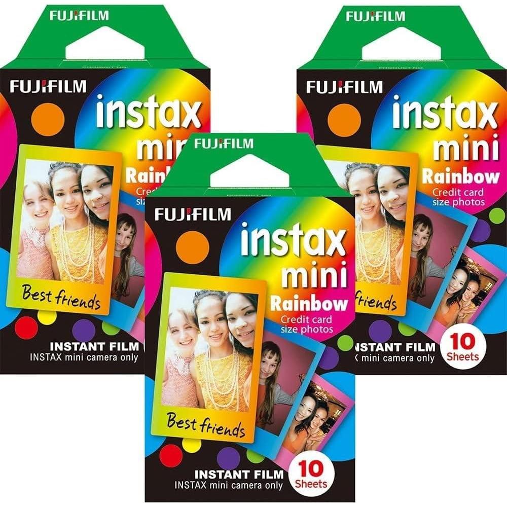 PELÍCULA INSTANTÁNEA FUJIFILM INSTAX MINI RAINBOW - PACK 30 HOJAS - 6