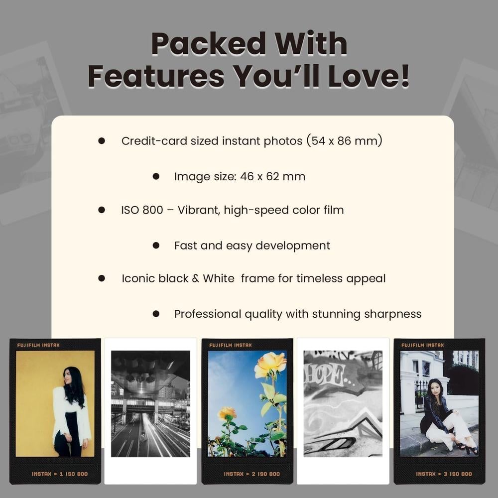 PELÍCULA INSTANTÁNEA FUJIFILM INSTAX MINI VARIETY - PACK 10 HOJAS - 4
