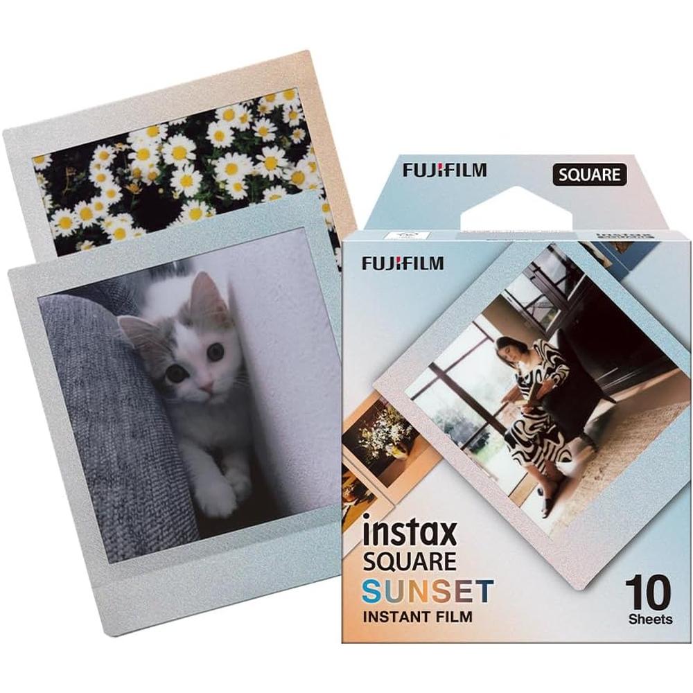 PELÍCULA INSTANTÁNEA FUJIFILM INSTAX SQUARE SUNSET - PACK 10 HOJAS - 1