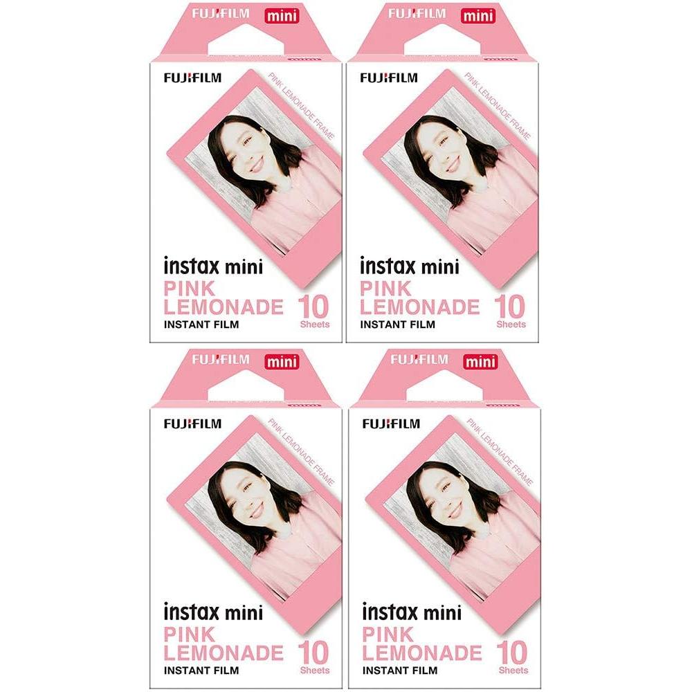 PELÍCULA INSTANTÁNEA FUJIFILM INSTAX MINI PINK LEMONADE - PACK 40 HOJAS - 1