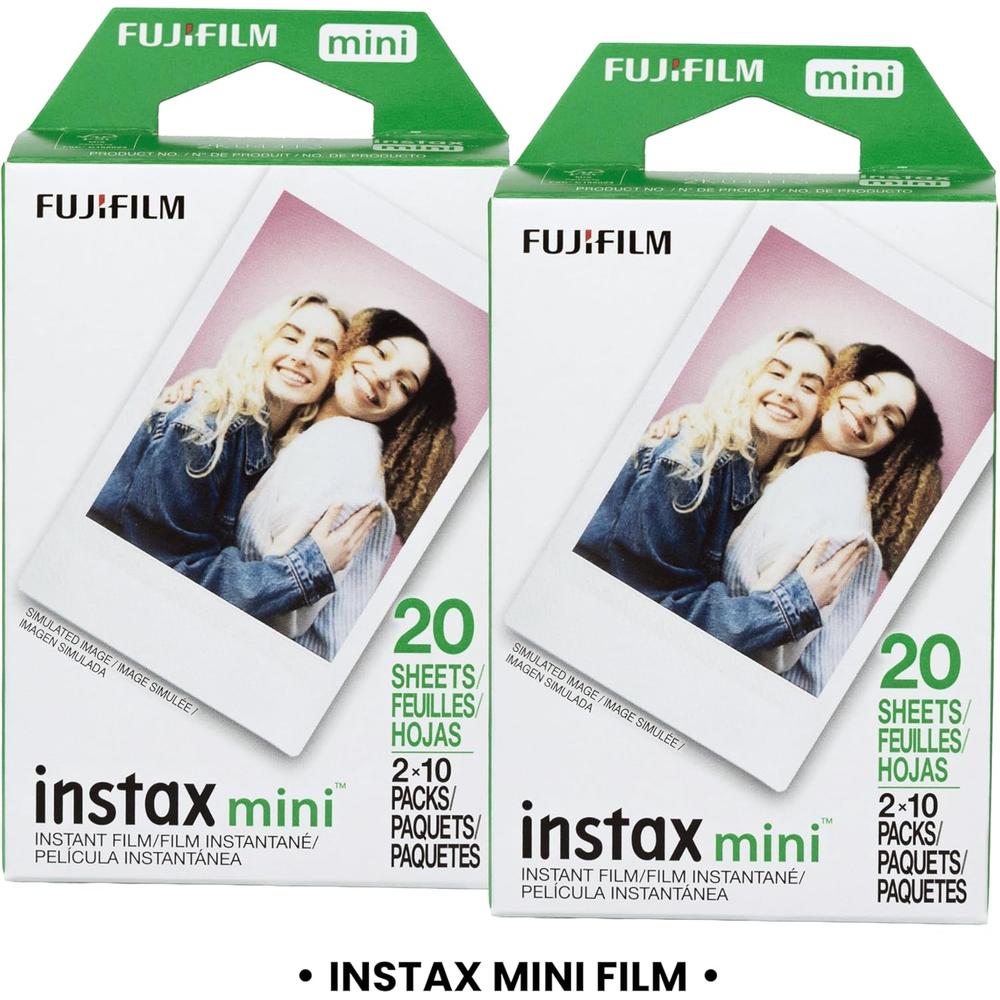 PELÍCULA INSTANTÁNEA FUJIFILM INSTAX MINI + MARCOS ADHESIVOS - PACK 40 HOJAS - 2