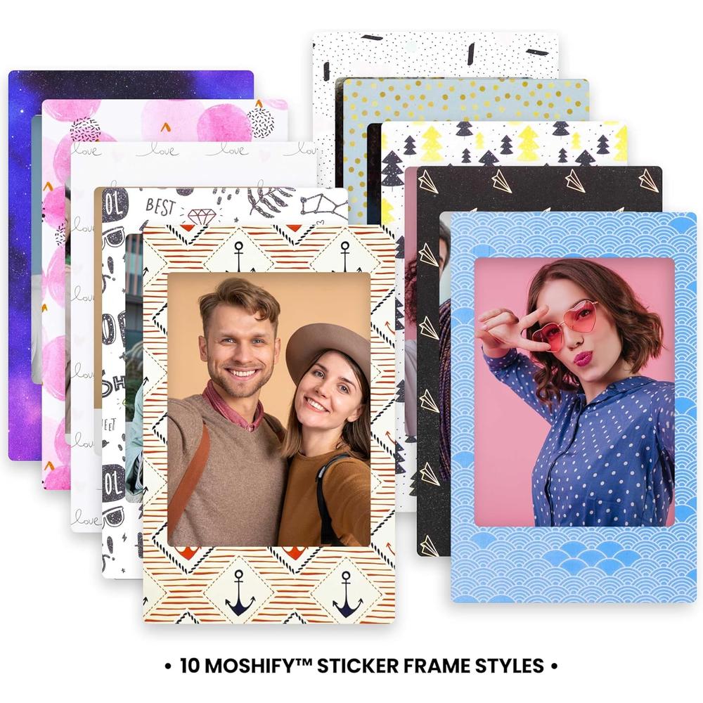PELÍCULA INSTANTÁNEA FUJIFILM INSTAX MINI + MARCOS ADHESIVOS - PACK 40 HOJAS - 3