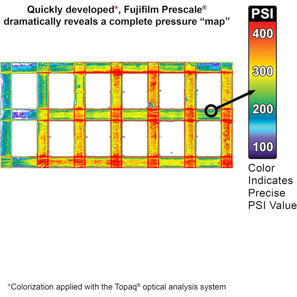 PELÍCULA INDICADORA DE PRESIÓN FUJIFILM PRESCALE MEDIUM MS HOJA 1 FT - 5