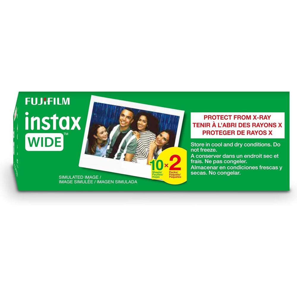 PELÍCULA INSTANTÁNEA FUJIFILM INSTAX WIDE + PAÑO DE MICROFIBRA - PACK 40 HOJAS - 5