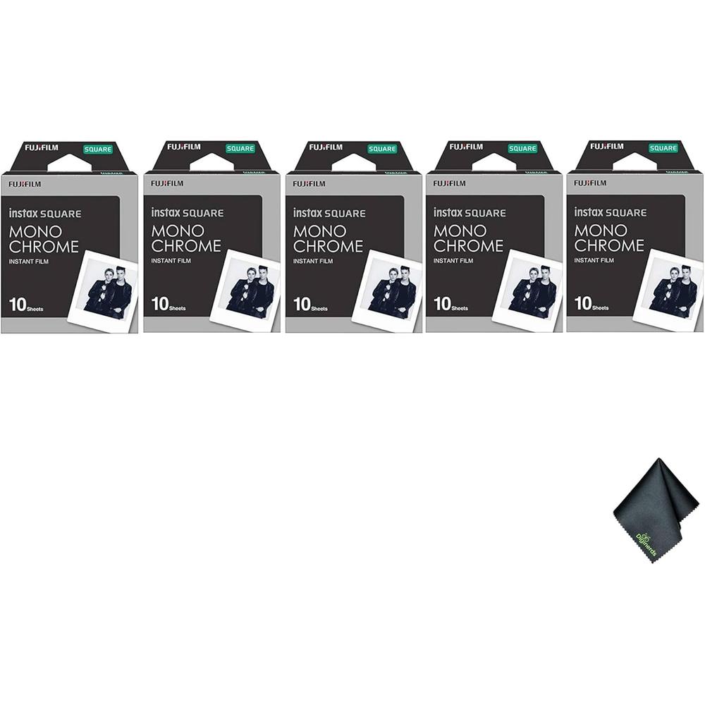 PELÍCULA INSTANTÁNEA FUJIFILM INSTAX SQUARE MONOCROMÁTICA - PACK 50 HOJAS - 1