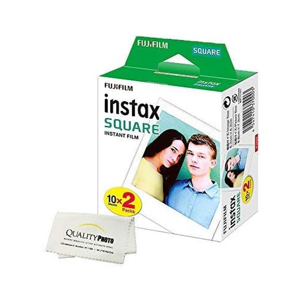 PELÍCULA INSTANTÁNEA FUJIFILM INSTAX SQUARE + PAÑO DE LIMPIEZA - SET 2 PZS - 1