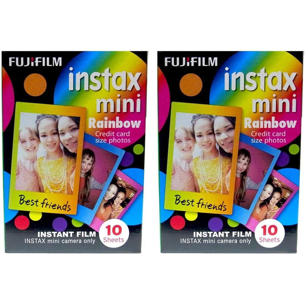 PELÍCULA INSTANTÁNEA FUJIFILM INSTAX MINI RAINBOW - PACK 20 HOJAS - 1