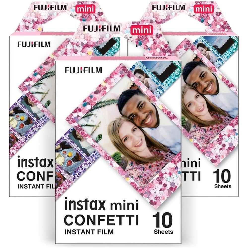 PELÍCULA INSTANTÁNEA FUJIFILM INSTAX MINI CONFETTI - PACK 30 HOJAS - 1