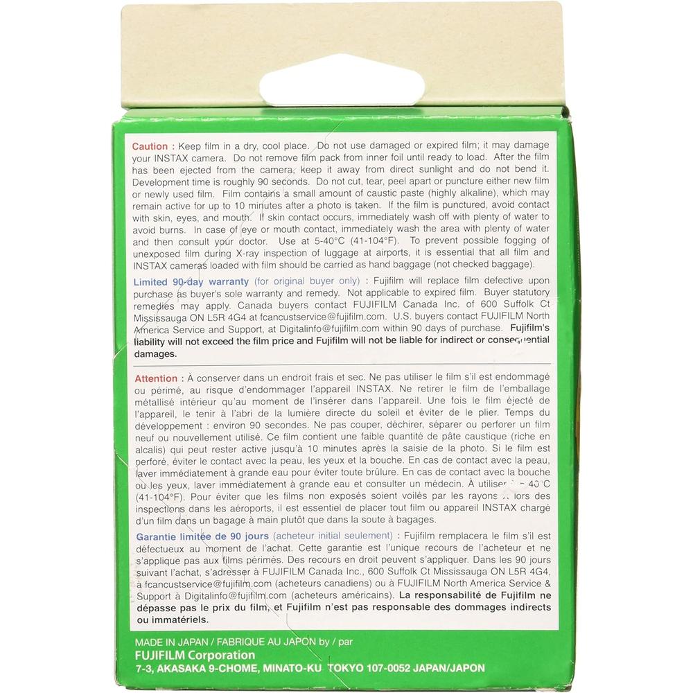 PELÍCULA INSTANTÁNEA FUJIFILM INSTAX WIDE + PAÑO MICROFIBRA - PACK 40 HOJAS - 2