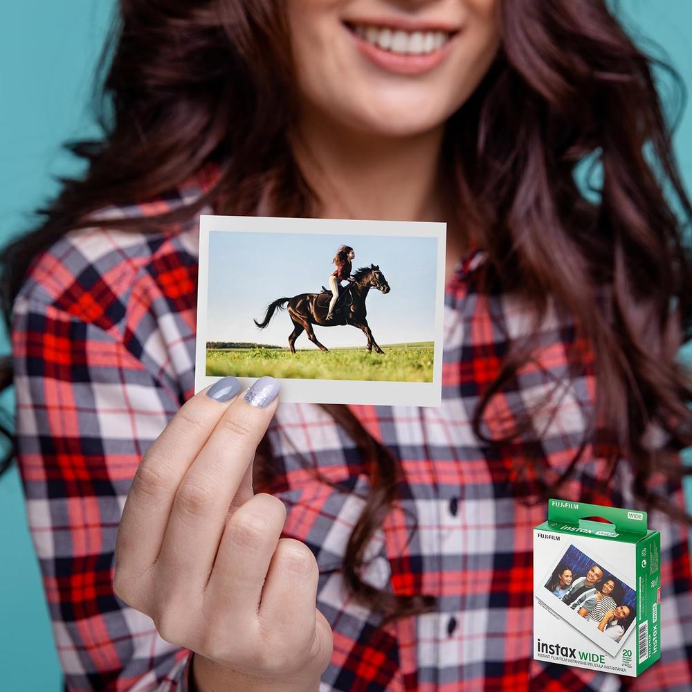 PELÍCULA INSTANTÁNEA FUJIFILM INSTAX WIDE + PAÑO MICROFIBRA - PACK 40 HOJAS - 3