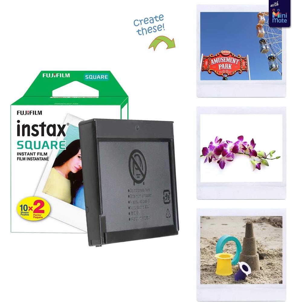 PELÍCULA INSTANTÁNEA FUJIFILM INSTAX SQUARE + MARCOS PARA FOTO - PACK 60 HOJAS - 2