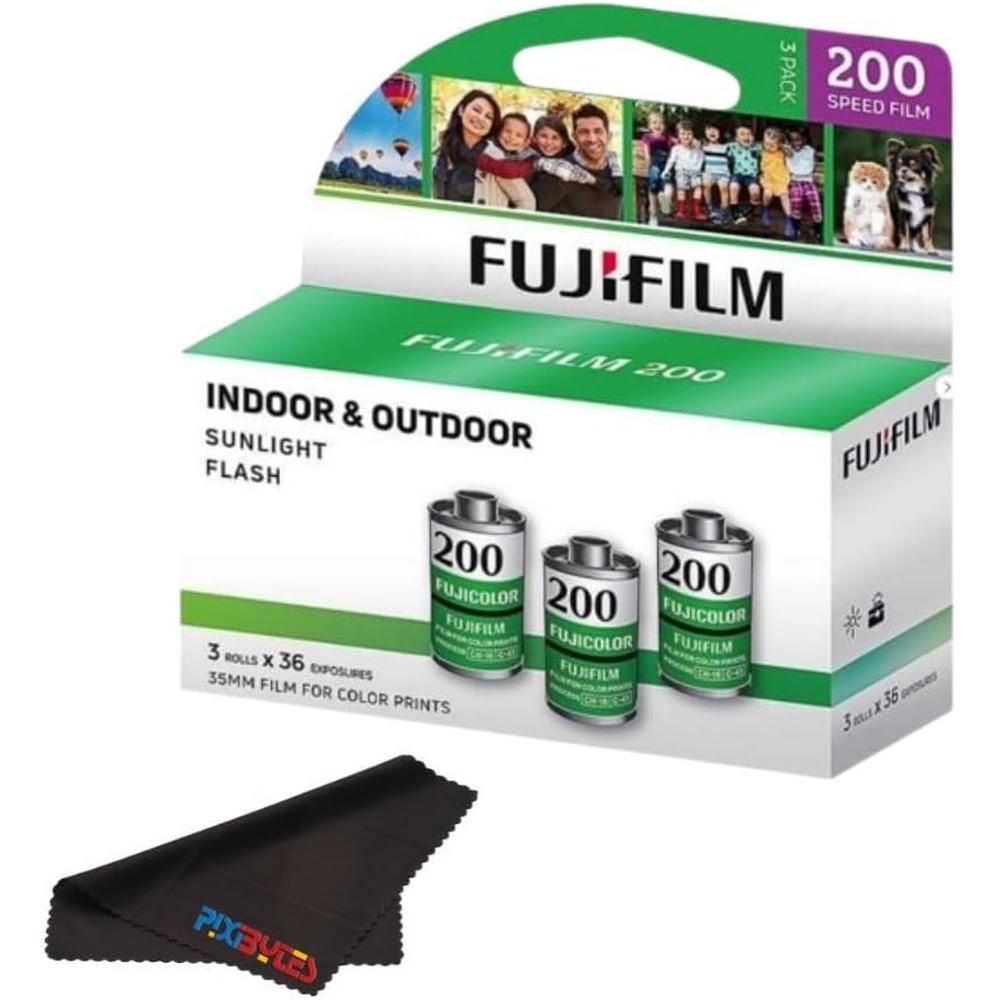 PELÍCULA FOTOGRÁFICA FUJIFILM FUJICOLOR 200 ISO 35MM - PACK 3 ROLLOS - 1