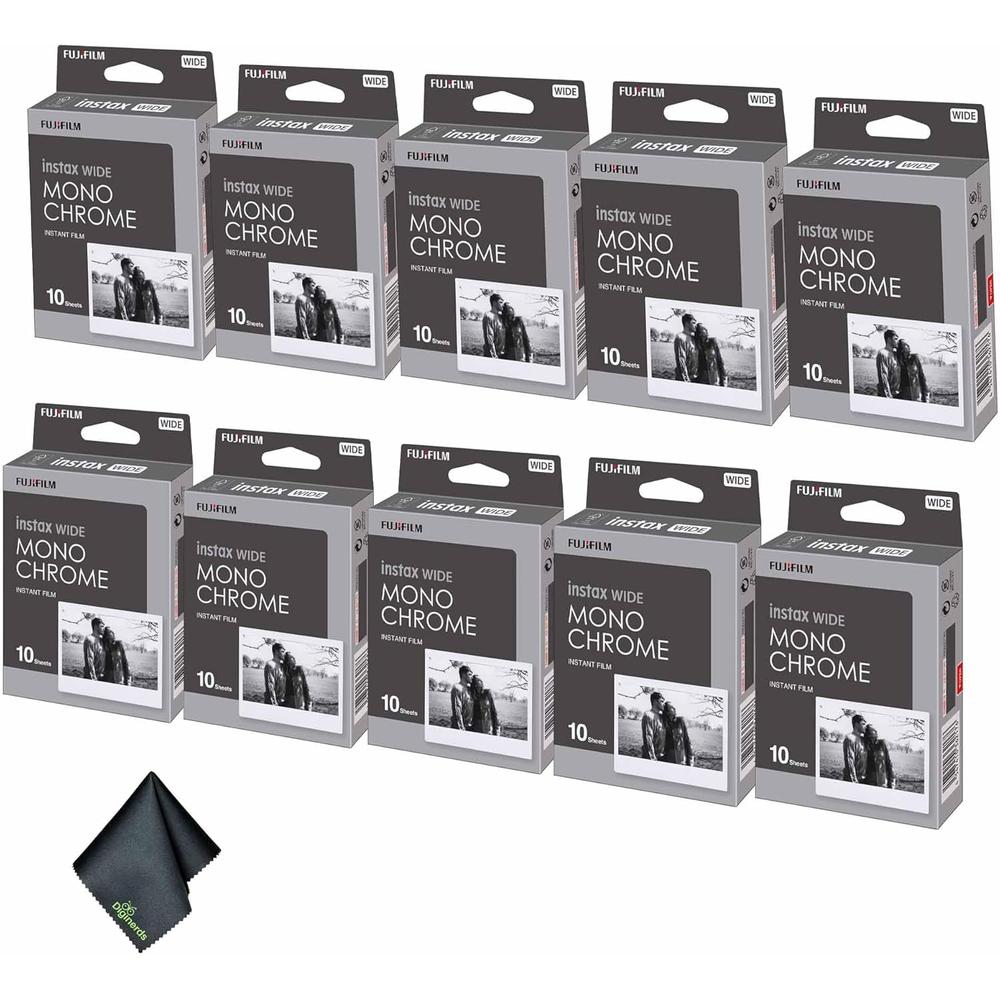 PELÍCULA INSTANTÁNEA FUJIFILM INSTAX WIDE MONOCROMÁTICA - PACK 100 HOJAS - 1