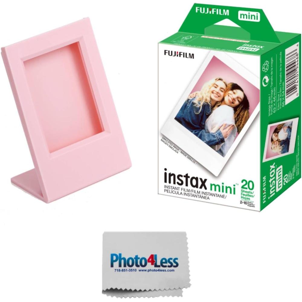 PELÍCULA INSTANTÁNEA FUJIFILM INSTAX MINI + MARCO PARA FOTO - PACK 20 HOJAS - 1