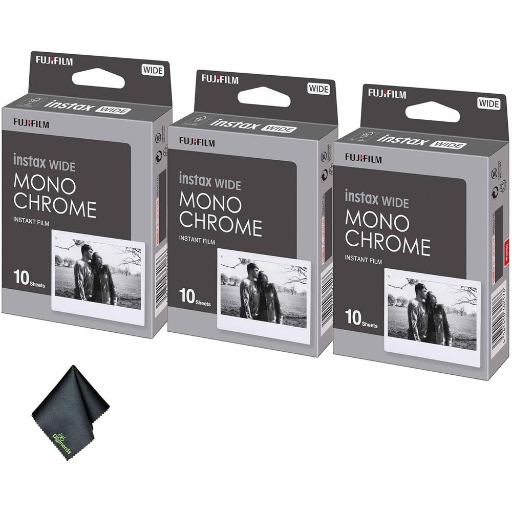 PELÍCULA INSTANTÁNEA FUJIFILM INSTAX WIDE MONOCROMÁTICA - PACK 30 HOJAS - 1