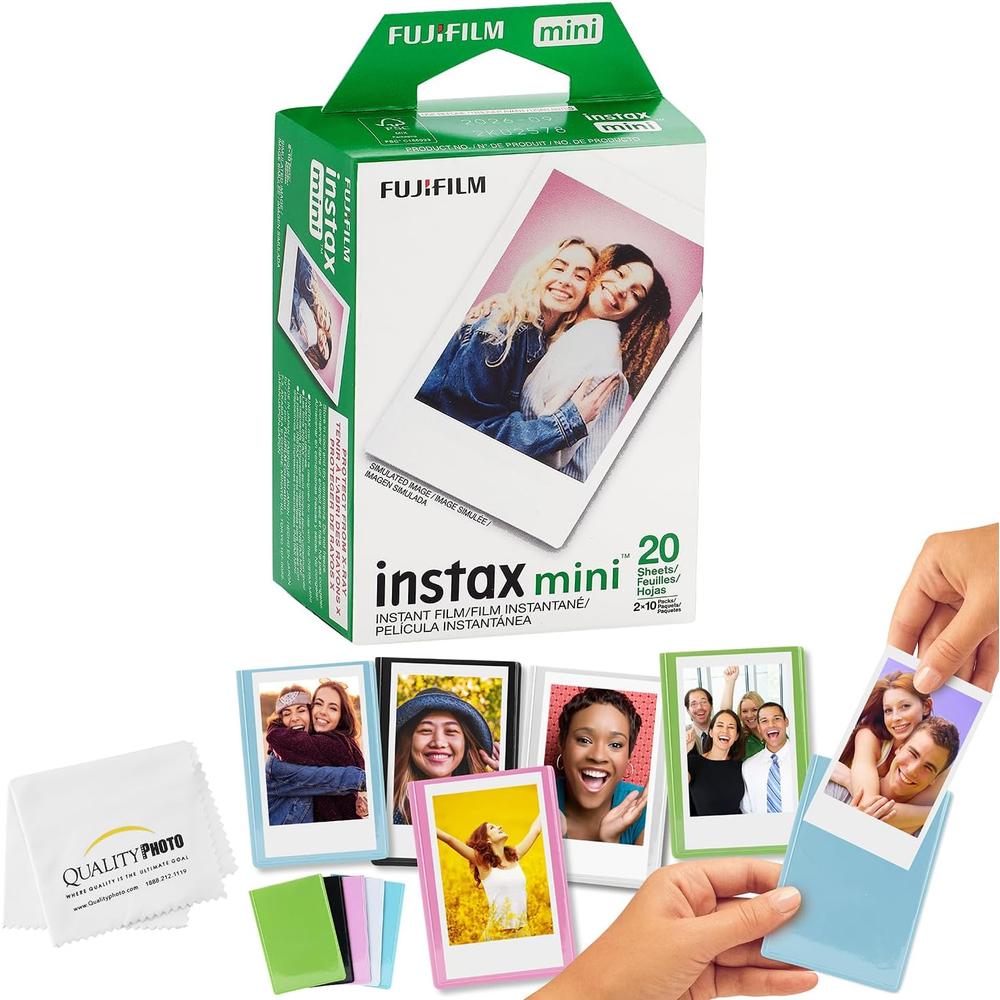 PELÍCULA INSTANTÁNEA FUJIFILM INSTAX MINI + MARCOS MAGNÉTICOS - PACK 20 HOJAS - 1