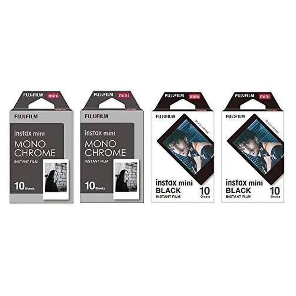 PELÍCULA INSTANTÁNEA FUJIFILM INSTAX MINI MONOCROMÁTICA + BLACK FRAME - PACK 40 HOJAS - 1