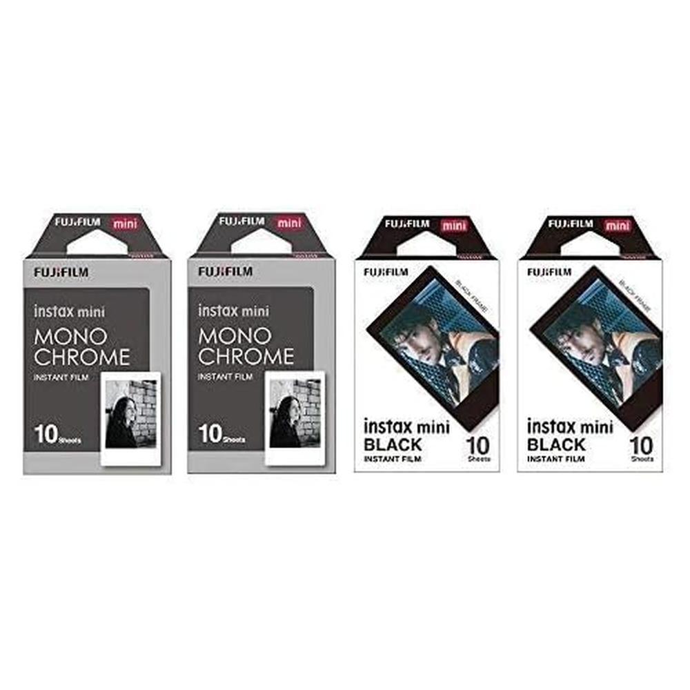 PELÍCULA INSTANTÁNEA FUJIFILM INSTAX MINI MONOCROMÁTICA + BLACK FRAME - PACK 40 HOJAS - 2