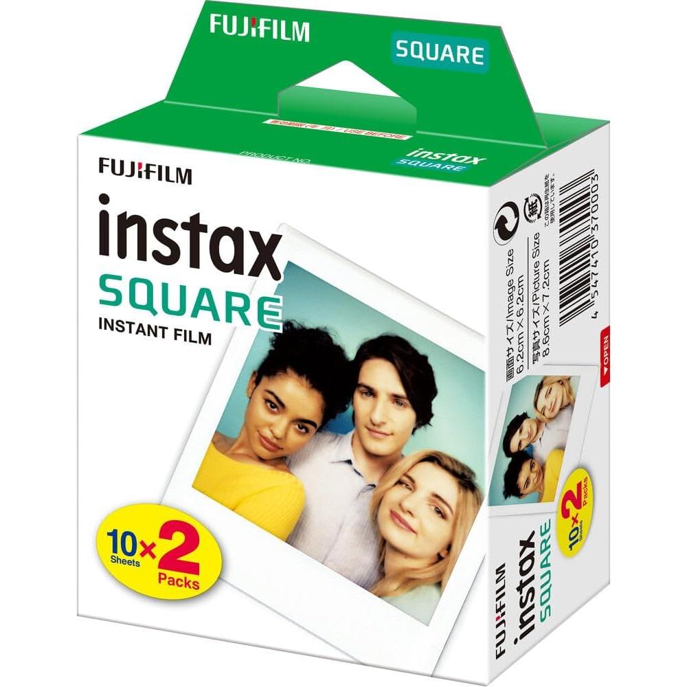 PELÍCULA INSTANTÁNEA FUJIFILM INSTAX SQUARE + PAÑO DE MICROFIBRA TSC - PACK 20 HOJAS - 2