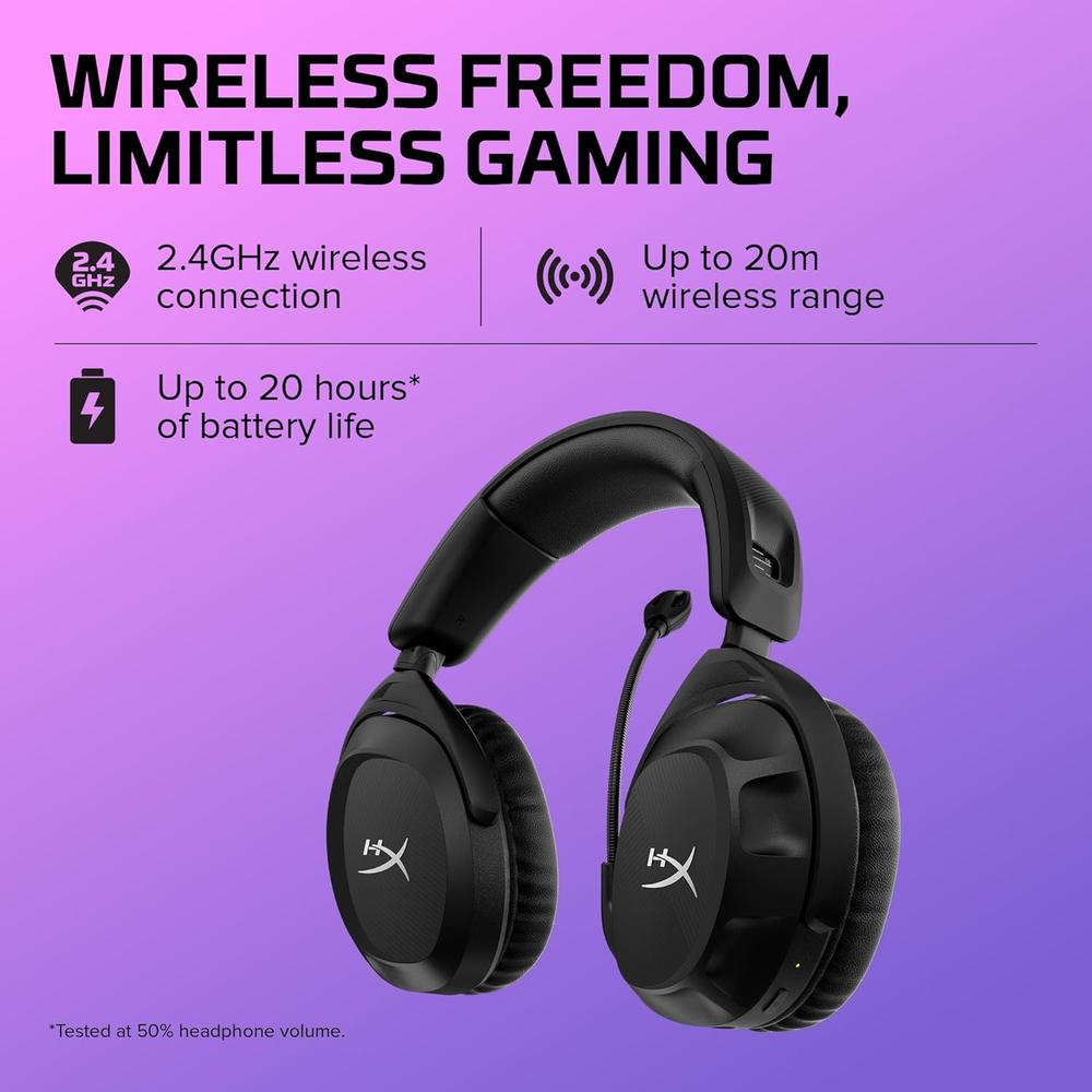 AUDÍFONOS INALÁMBRICOS HYPERX CLOUD STINGER 2 | NEGRO - 2
