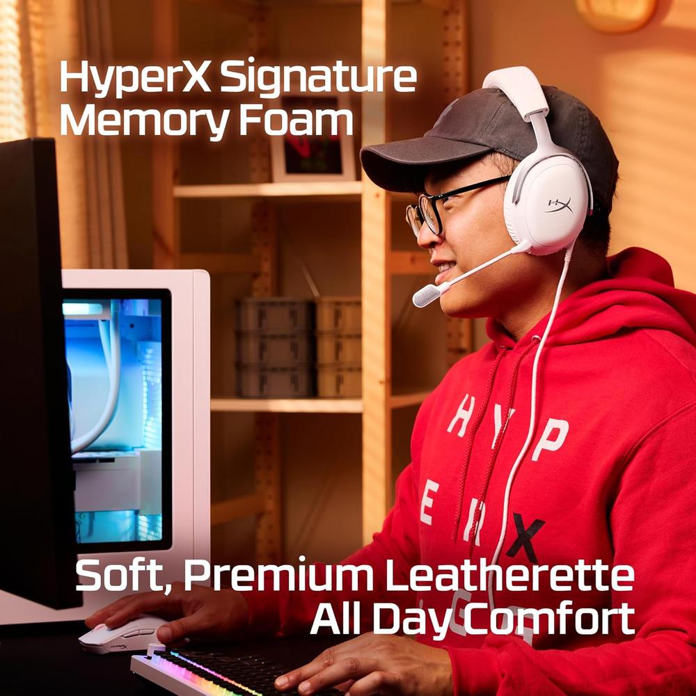 AUDÍFONOS ALÁMBRICOS HYPERX CLOUD III | BLANCO - 2