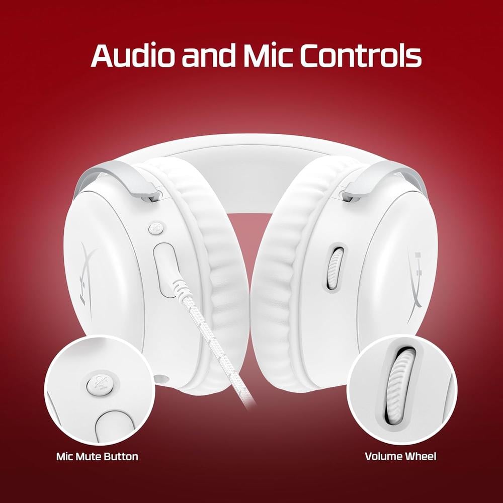 AUDÍFONOS ALÁMBRICOS HYPERX CLOUD III | BLANCO - 6