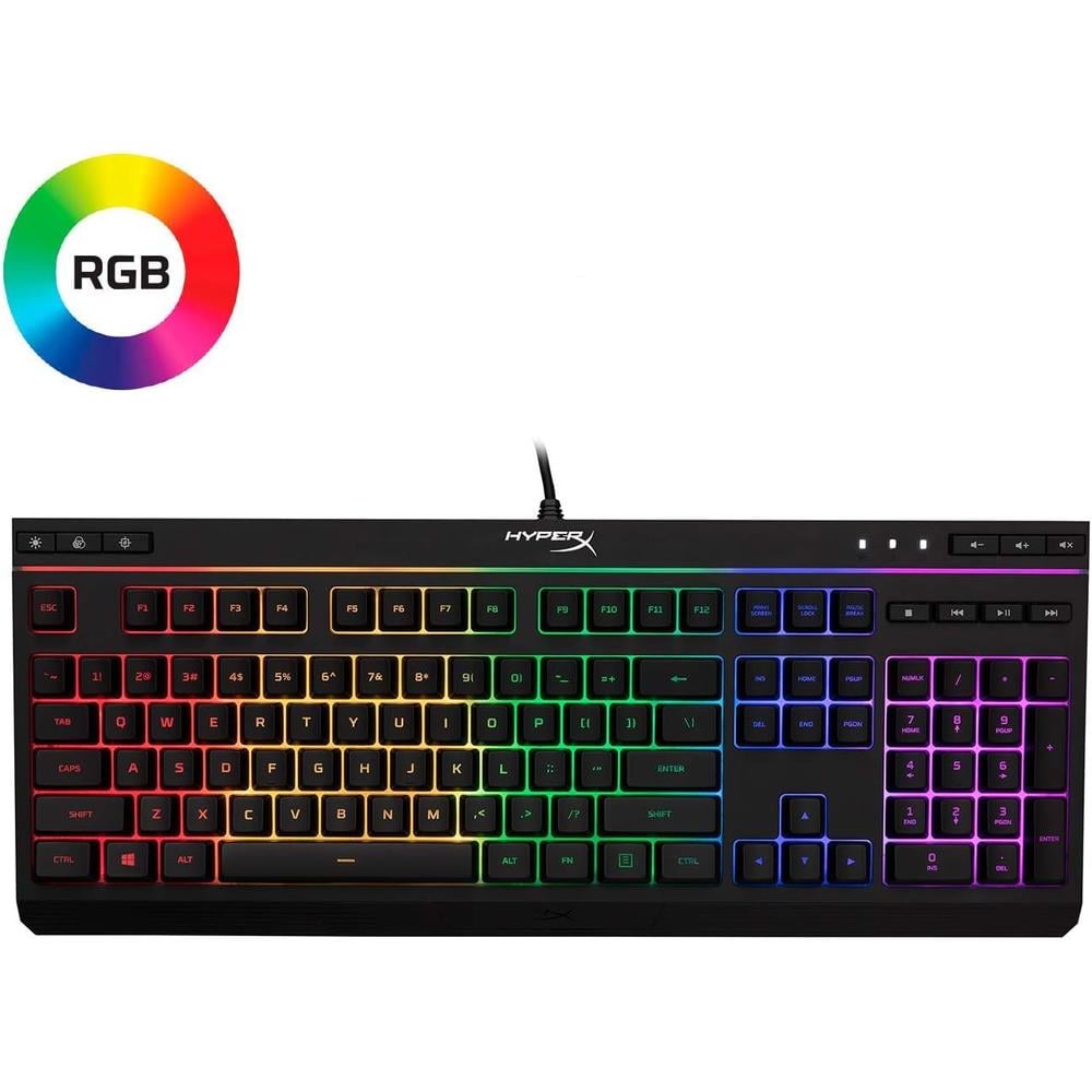AUDÍFONOS ALAMBRICOS HYPERX CLOUD ALPHA + ALLOY CORE RGB SET 2 PZS | NEGRO/ROJO/RGB - 6