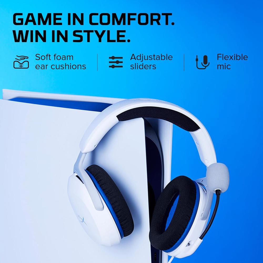 AUDÍFONOS ALÁMBRICOS HYPERX CLOUD STINGER 2 CORE | BLANCO - 5