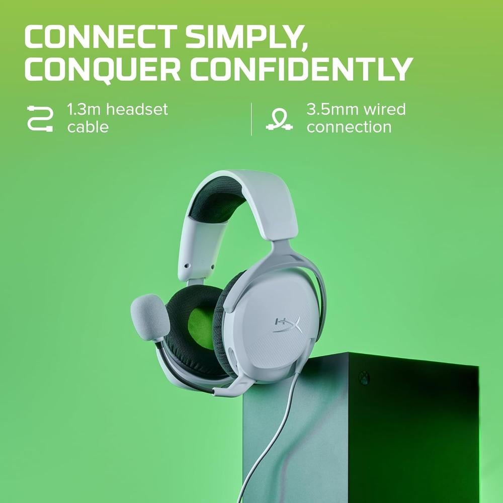 AUDÍFONOS ALÁMBRICOS HYPERX CLOUDX STINGER 2 CORE | BLANCO - 2