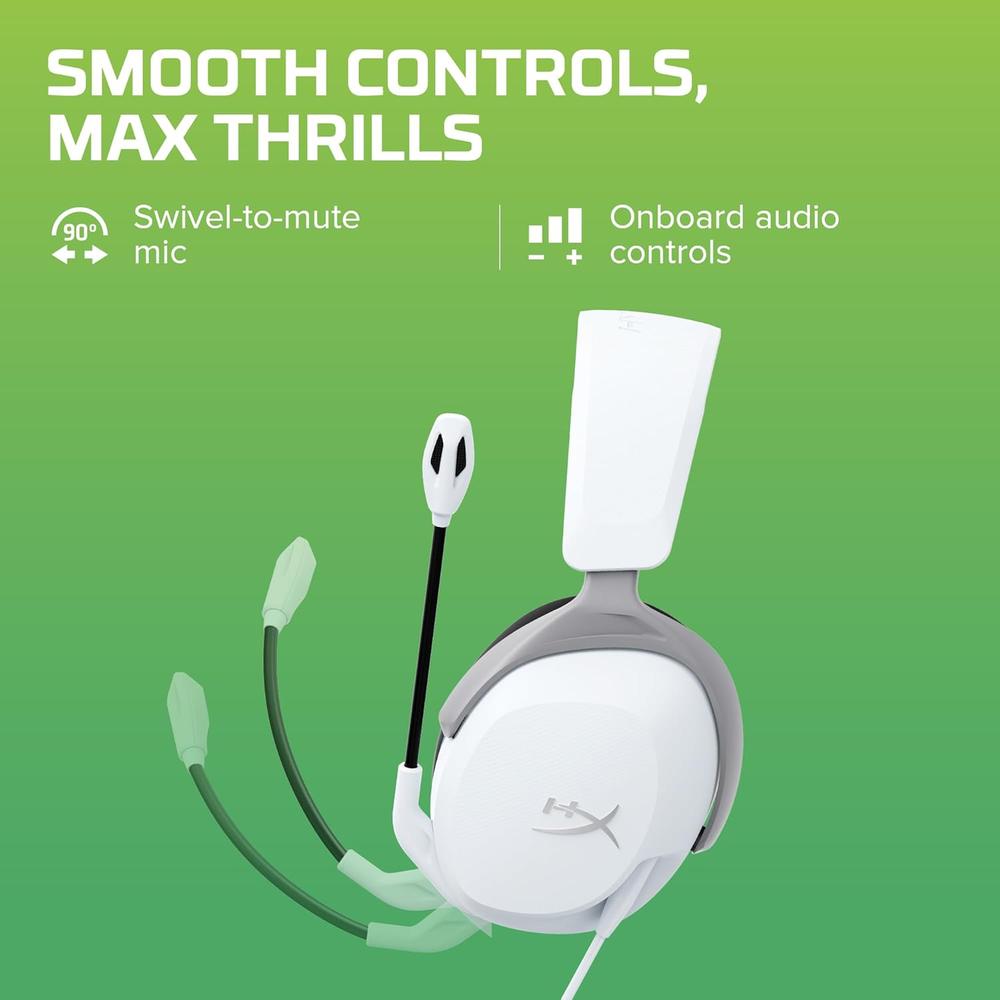 AUDÍFONOS ALÁMBRICOS HYPERX CLOUDX STINGER 2 CORE | BLANCO - 4