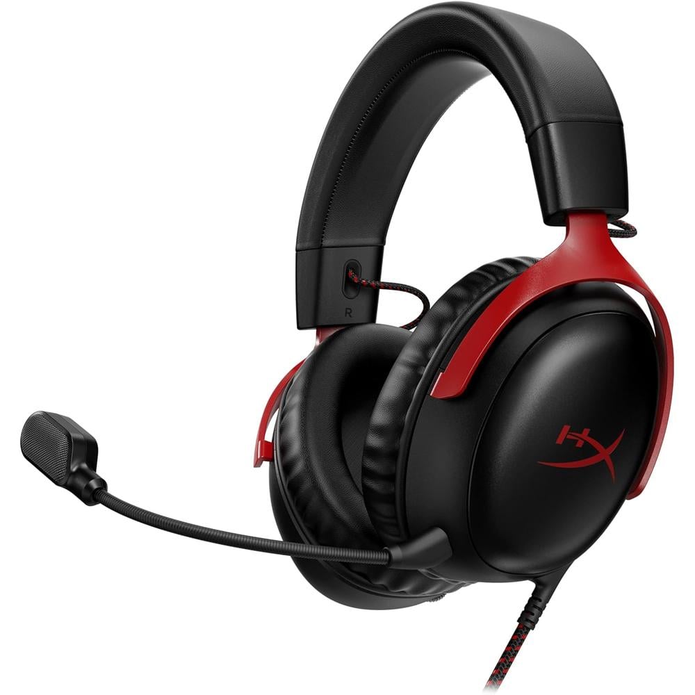 AUDÍFONOS ALÁMBRICOS HYPERX CLOUD III | NEGRO/ROJO - 1
