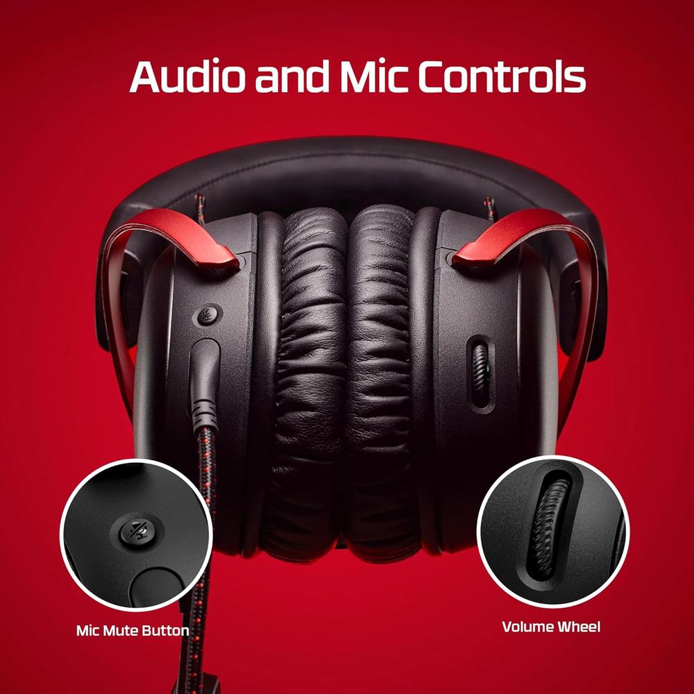 AUDÍFONOS ALÁMBRICOS HYPERX CLOUD III | NEGRO/ROJO - 6
