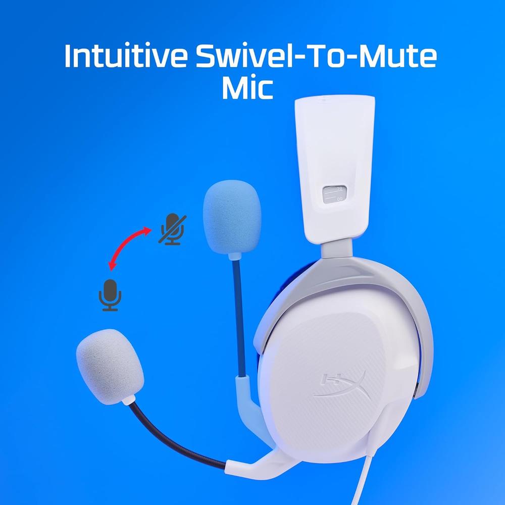 AUDÍFONOS ALÁMBRICOS HYPERX CLOUD STINGER 2 | BLANCO - 6