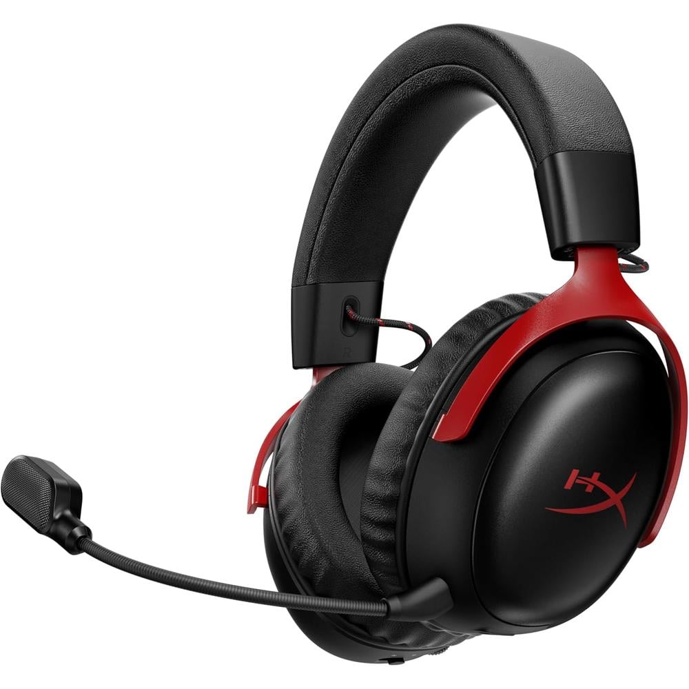 AUDÍFONOS INALÁMBRICOS HYPERX CLOUD III S | NEGRO/ROJO - 1
