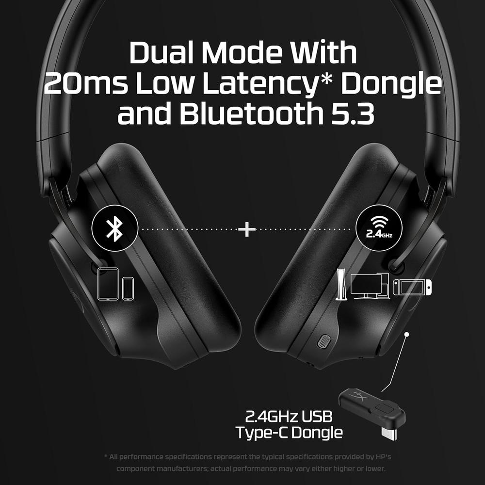 AUDÍFONOS INALÁMBRICOS HYPERX CLOUD MIX 2 | NEGRO - 4