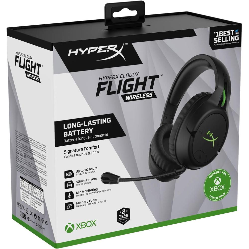 AUDÍFONOS INALÁMBRICOS HYPERX CLOUDX FLIGHT | NEGRO/AZUL - 6