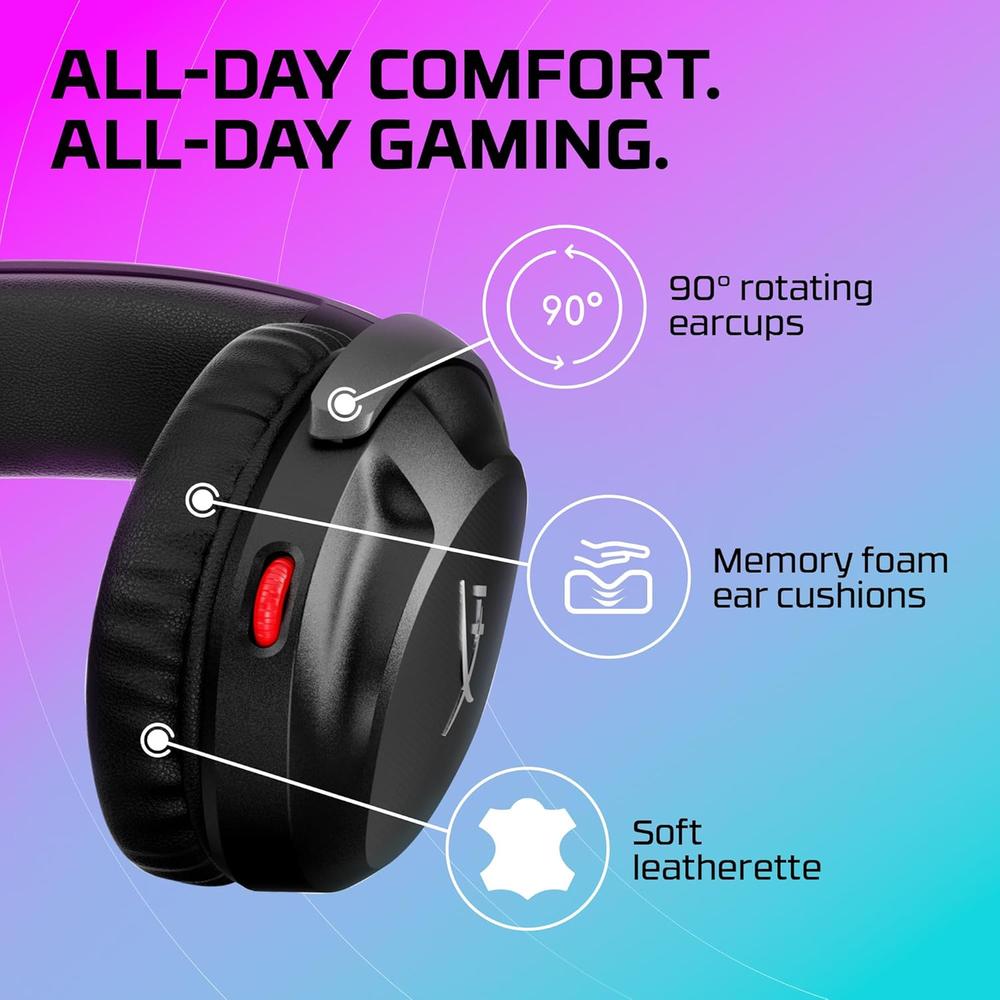 AUDÍFONOS ALÁMBRICOS HYPERX CLOUD STINGER 2 | NEGRO - 6