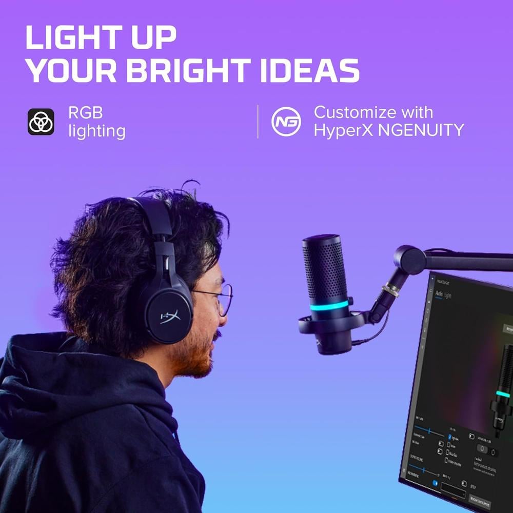MICRÓFONO HYPERX DUOCAST USB | RGB - 5
