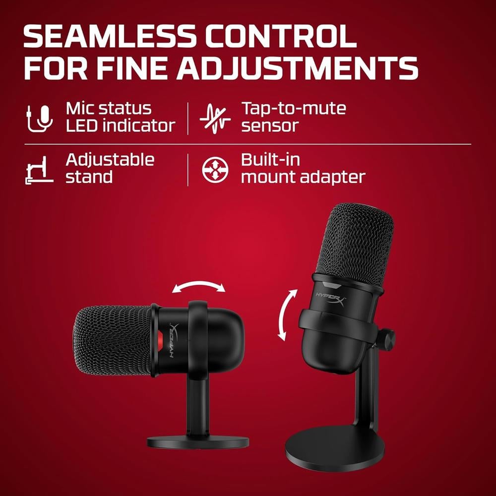 MICRÓFONO HYPERX SOLOCAST USB | NEGRO - 5