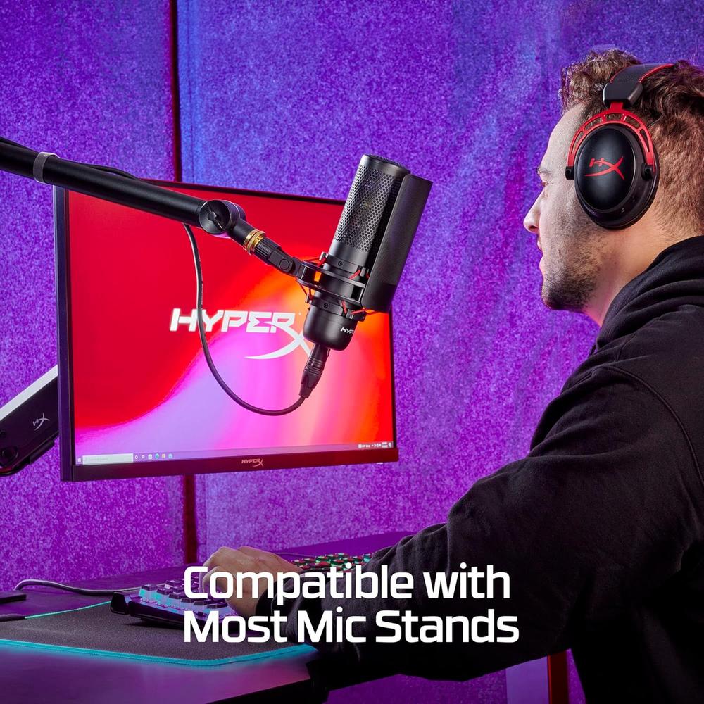 MICRÓFONO HYPERX PROCAST XLR | NEGRO/ORO - 3