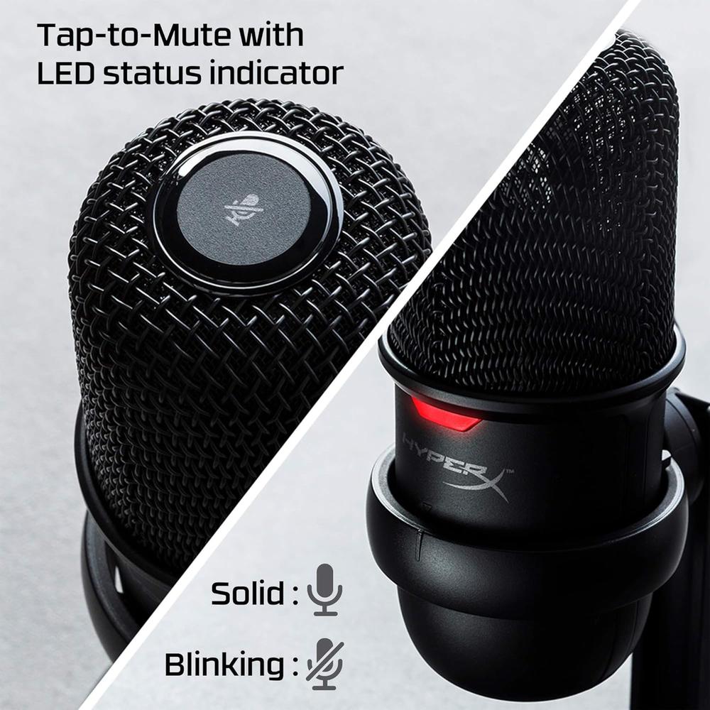 MICRÓFONO HYPERX SOLOCAST + CLOUD CORE 7.1 (SET) | NEGRO - 6