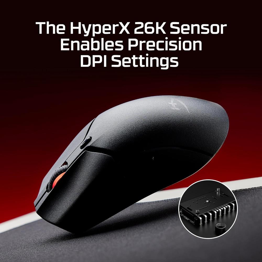 MOUSE INALÁMBRICO HYPERX PULSEFIRE HASTE 2 MINI COMPACT | NEGRO - 4