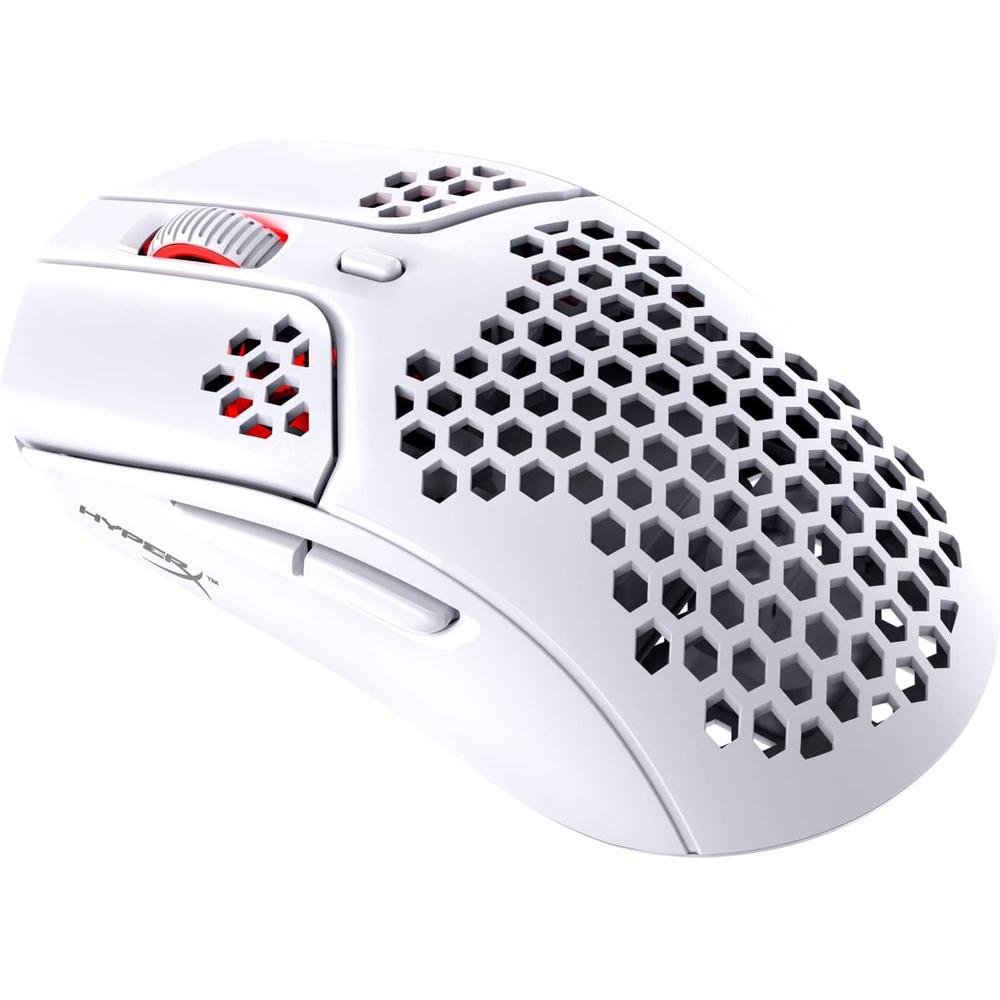 MOUSE INALÁMBRICO HYPERX PULSEFIRE HASTE 100H BATTERY | BLANCO - 1