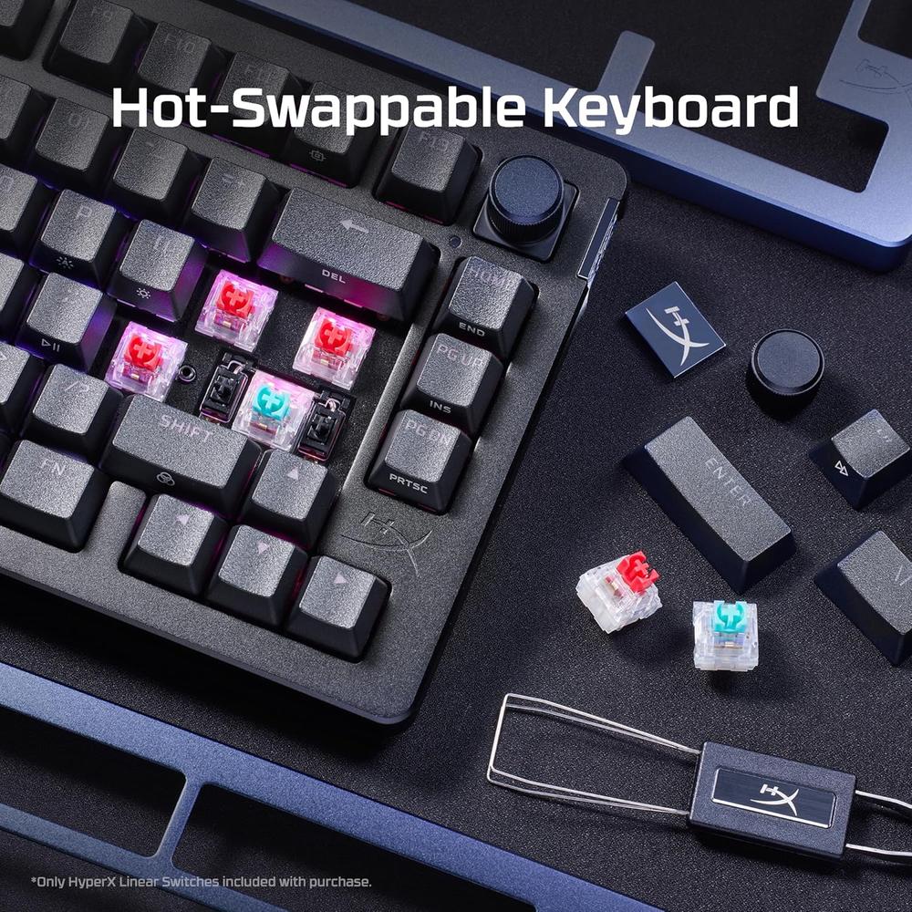 TECLADO ALÁMBRICO HYPERX ALLOY RISE HOT SWAP | NEGRO - 5