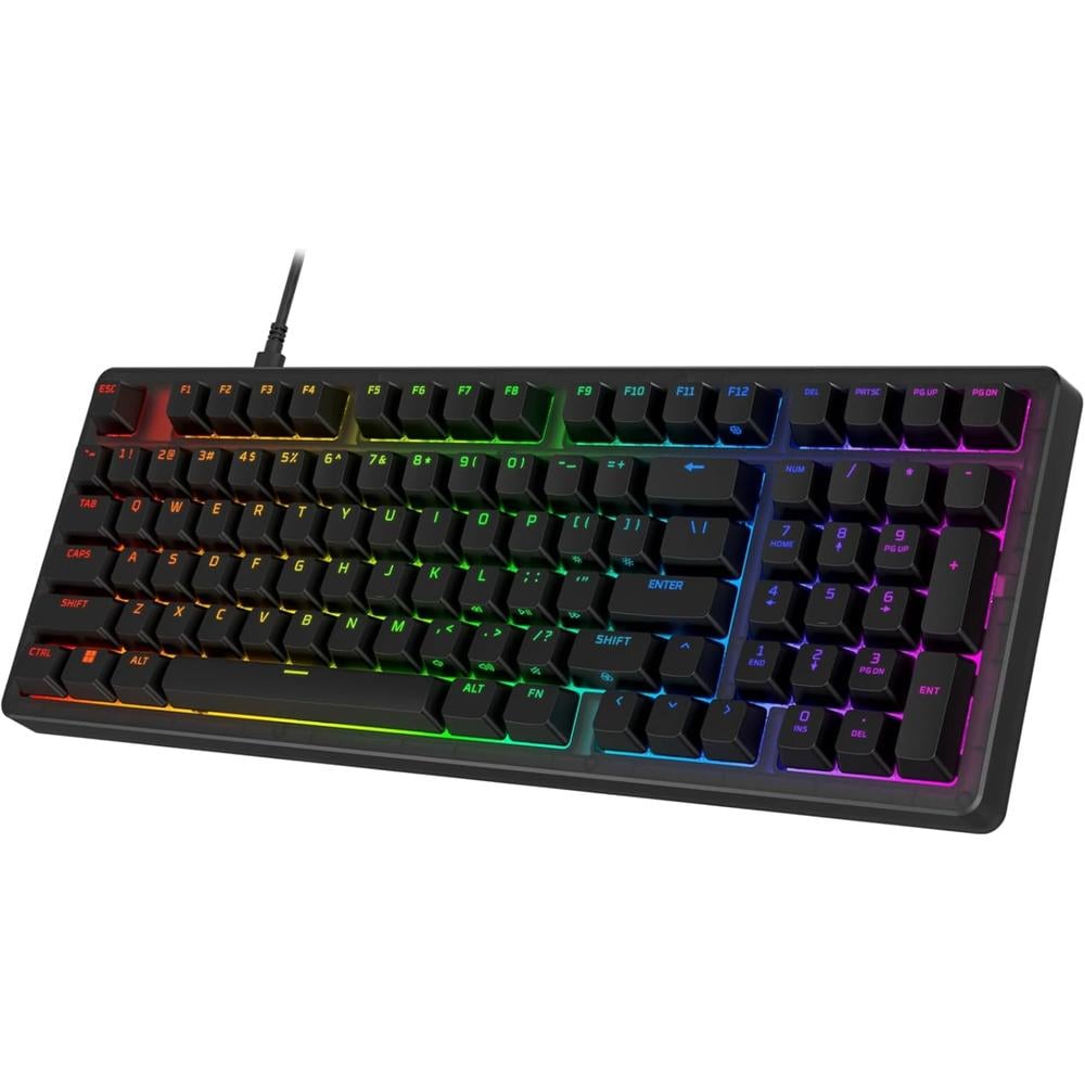 TECLADO ALÁMBRICO HYPERX ORIGINS 2 1800 HOT SWAP | NEGRO - 1